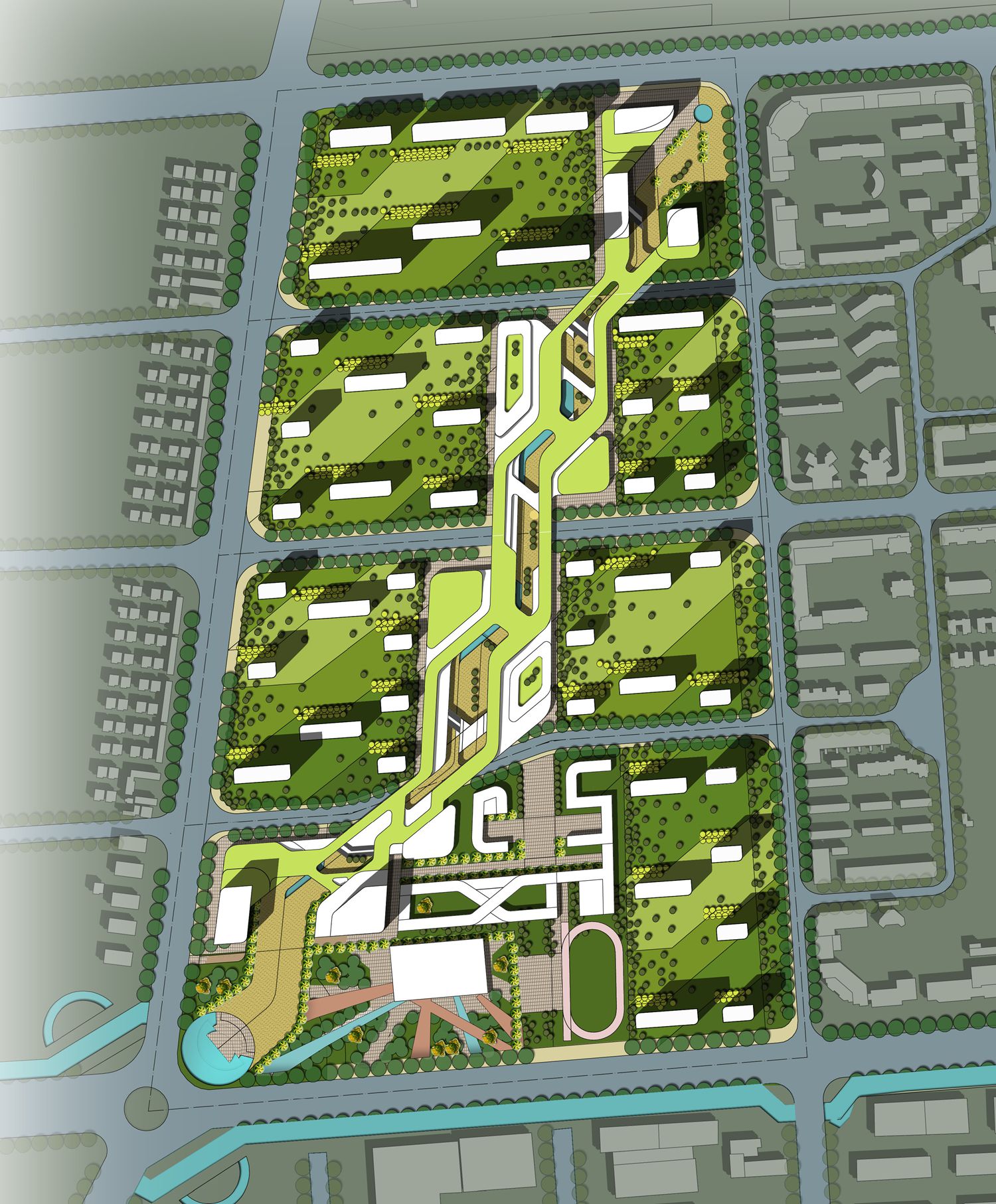 杭州市下沙区特色街区城市设计 - 城市规划 - 汉通设计