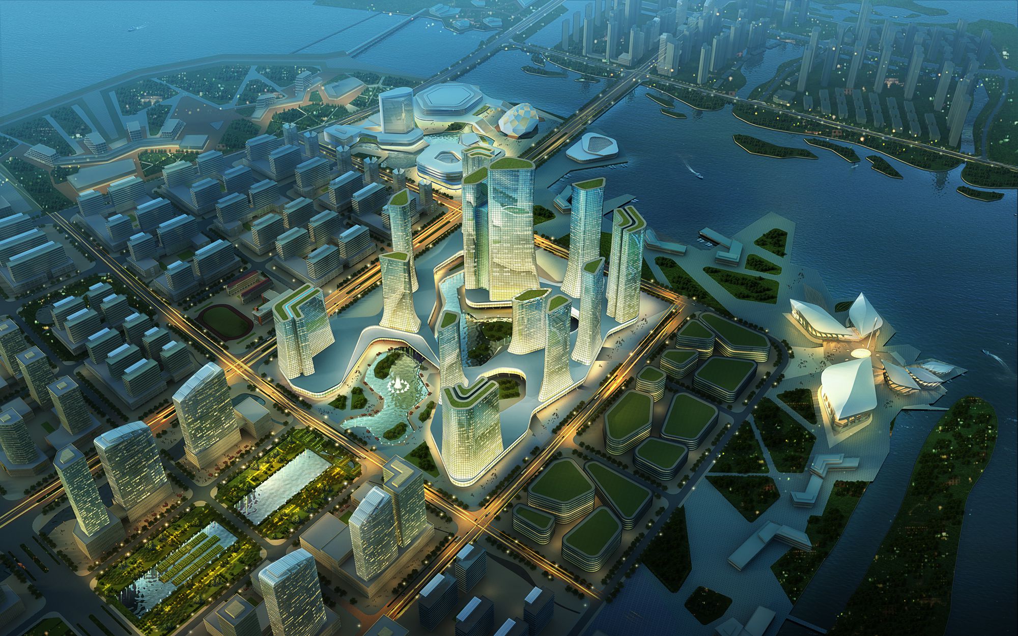 连云新城东部商务中心区城市设计